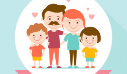 一家四口漫画图片,温馨漫画里的温馨时光